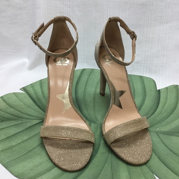 Gianni Bini Shoes - Gianni Bini New Beige Heels with Silver Sparkles